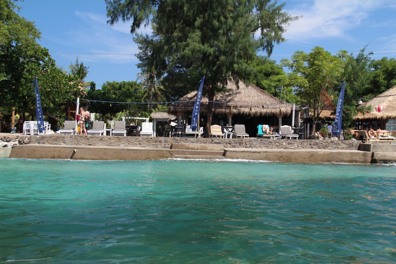 Star Bar And Bungalows Gili Air Exterior foto